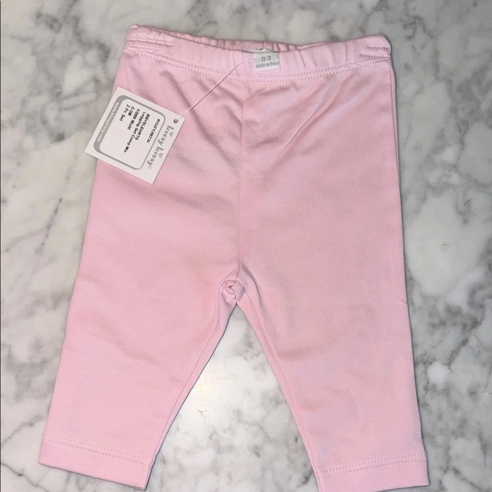 NWT Kissy Kissy Pink & White Striped Ruffle Baby Set